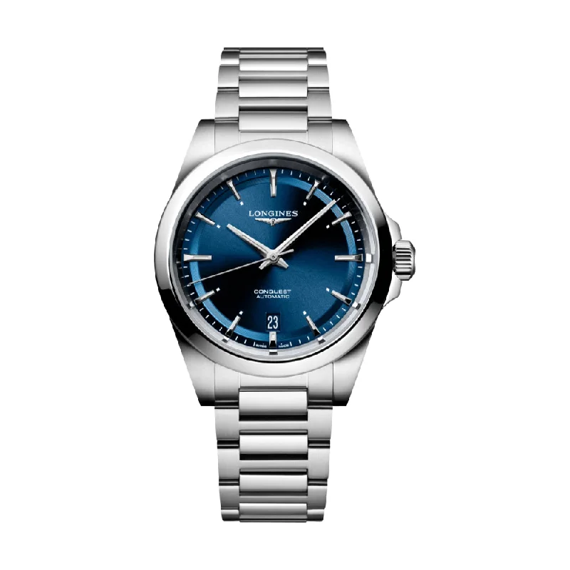 discounted-luxury dress-Conquest 38mm - Blue on Bracelet