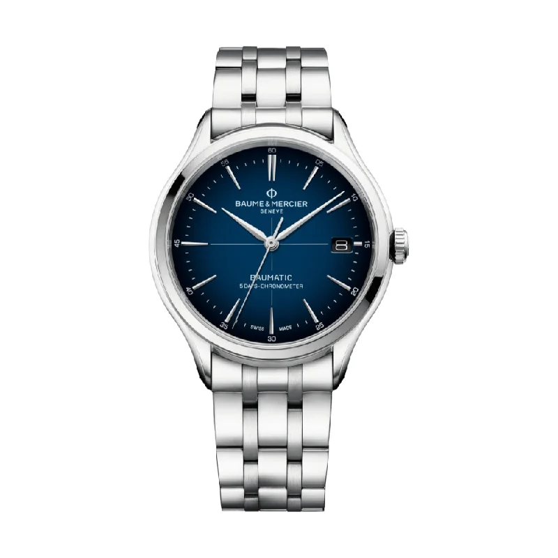 men's pilot watches with 12-hour design -Clifton 40mm 10468 Baumatic COSC Certified, 40mm