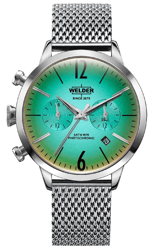 women's mechanical watches with ergonomic style design -Welder Watch Moody K55 Dual Time Ladies