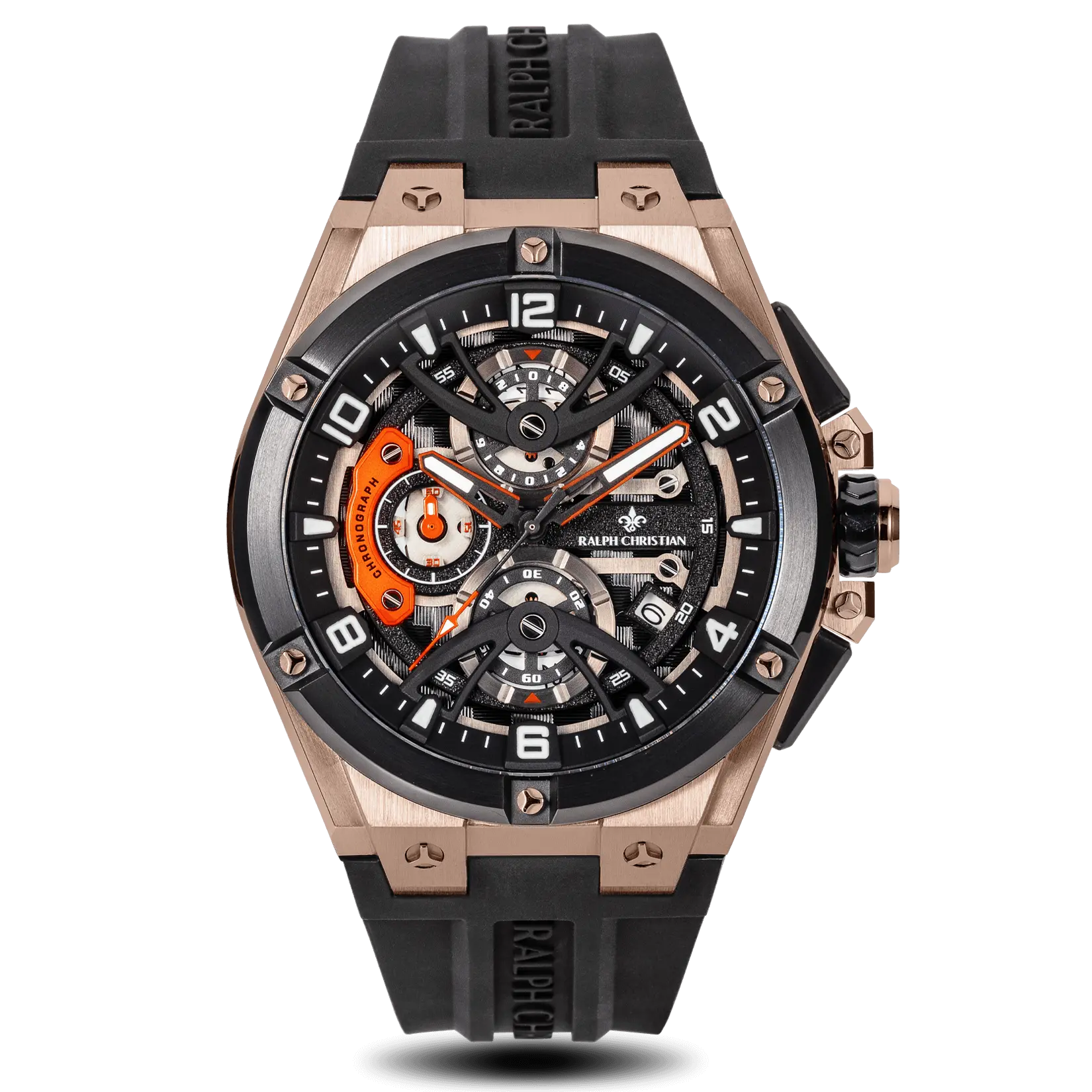 men's mechanical watches with manual display -The Apex Chrono - Rose Gold Eclipse men's mechanical watches with manual display -The Apex Chrono - Rose Gold Eclipse