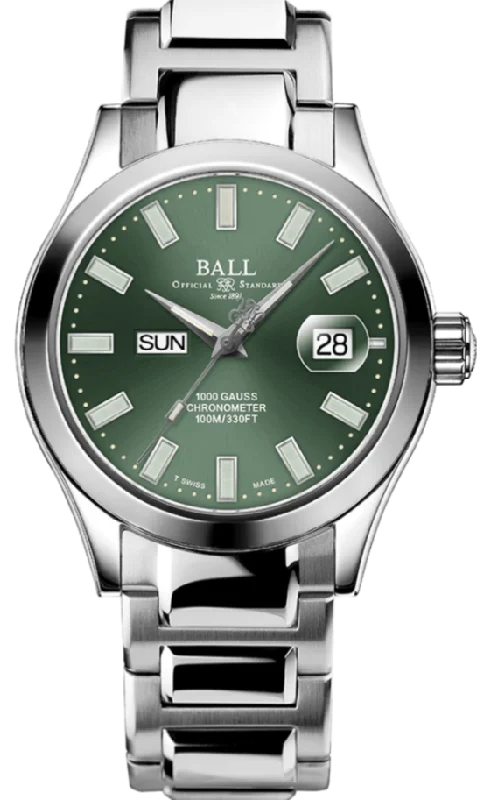 men's mechanical watches with anniversary edition design -Ball Watch Company Engineer III Marvelight Chronometer Day Date