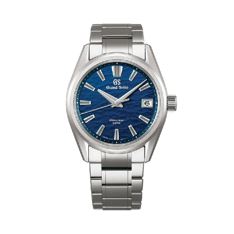 men's dive watches with domed style -SLGA019 "Lake Suwa" Evolution 9 Spring Drive 5 Days 40mm - Blue on Bracelet