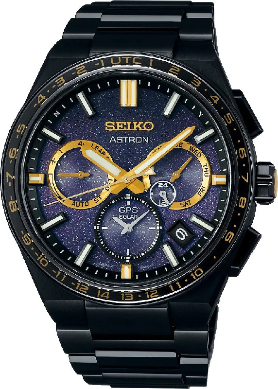 Smart Watches for Mens Waterproof-Seiko Astron Morning Star Solar GPS Limited Edition D