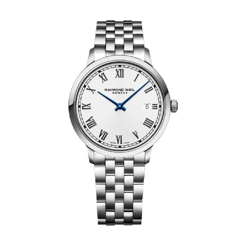 men's dive watches with solar style -Toccata Classic White Dial 39mm on Bracelet