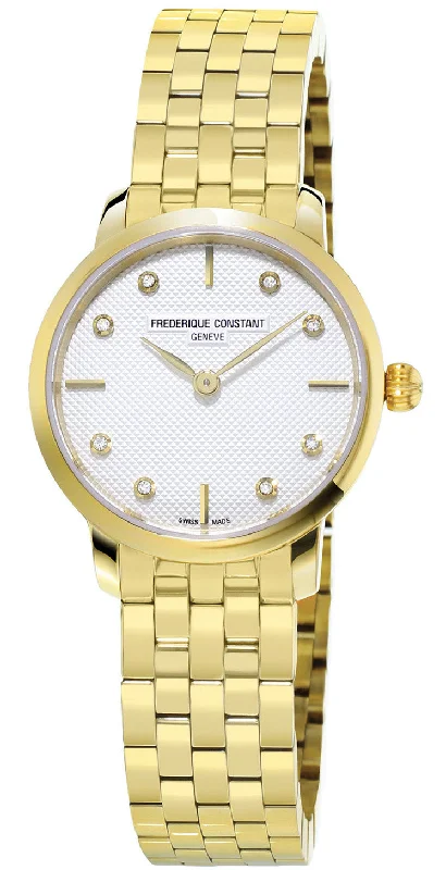 women's mechanical watches with corrosion-resistant design -Frederique Constant Watch Slim Line