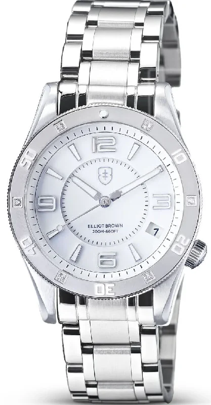 women's mechanical watches with C3 SuperLuminova display function -Elliot Brown Bloxworth Hali Bloxworth Hali White D women's mechanical watches with C3 SuperLuminova display function -Elliot Brown Bloxworth Hali Bloxworth Hali White D