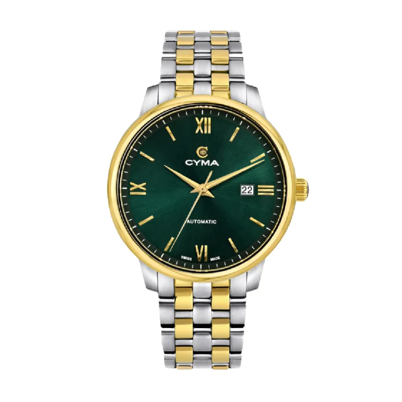 men's Seiko with quick-release straps -CYMA W02-00816-005 EUROPA 3 HANDS AUTOMATIC TWO-TONE STAINLESS STEEL MEN WATCH men's Seiko with quick-release straps -CYMA W02-00816-005 EUROPA 3 HANDS AUTOMATIC TWO-TONE STAINLESS STEEL MEN WATCH
