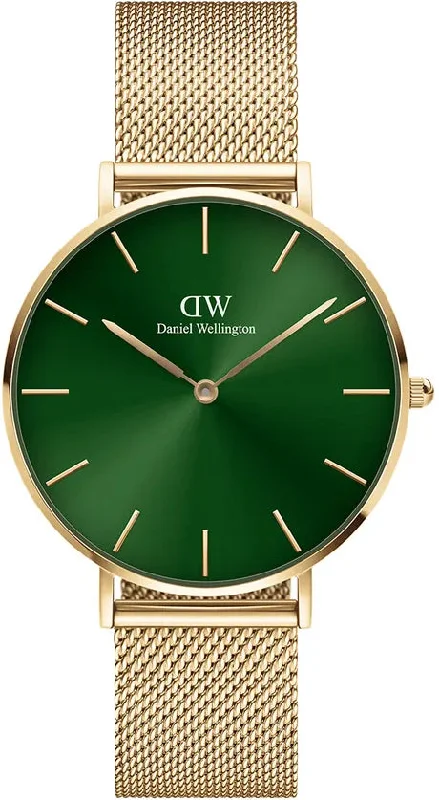 women's mechanical watches with magnetic-resistant design -Daniel Wellington Watch Petite Emerald 36 Green