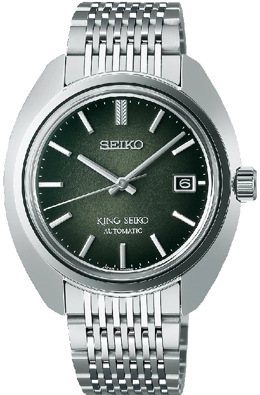 affordable men's Seiko watches -King Seiko Forest Green 6L 1969 Re-Interpretation