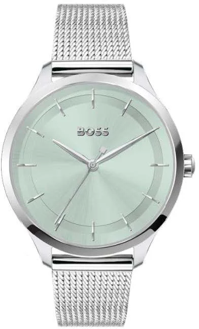 women's mechanical watches with monogram engraving design -Boss Pura