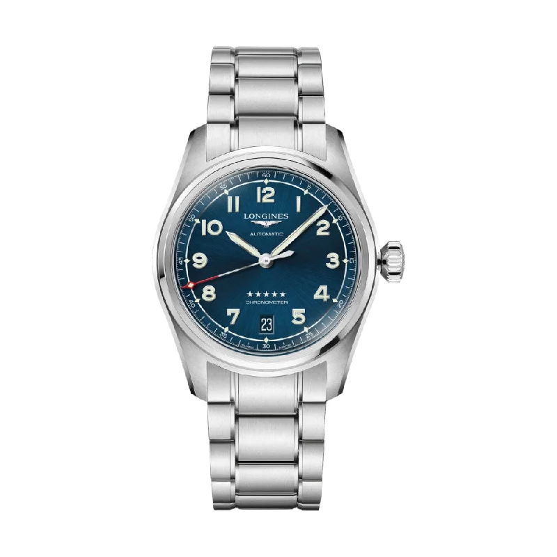 men's dive watches with stopwatch style -Spirit 37mm Blue Dial on Bracelet