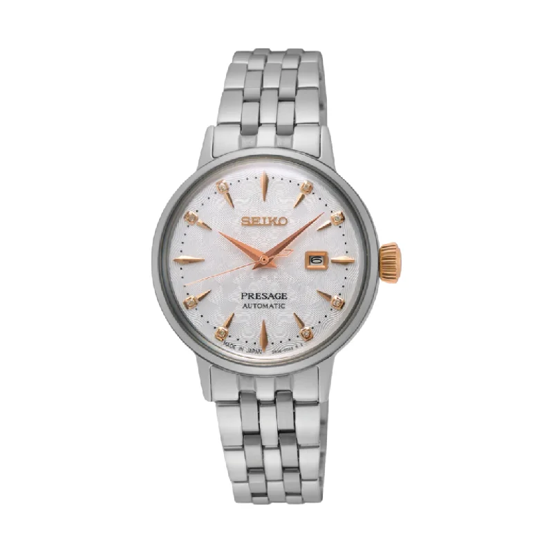 women's mechanical watches with hand-wound display function -SEIKO PRESAGE SRE009J1 COCKTAIL TIME "CLOVER CLUB" DIAMOND TWIST WOMEN WATCH women's mechanical watches with hand-wound display function -SEIKO PRESAGE SRE009J1 COCKTAIL TIME "CLOVER CLUB" DIAMOND TWIST WOMEN WATCH