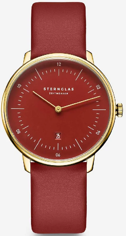 women's mechanical watches for luxury enthusiasts -Sternglas Naos XS Edition Flora Hibiskus