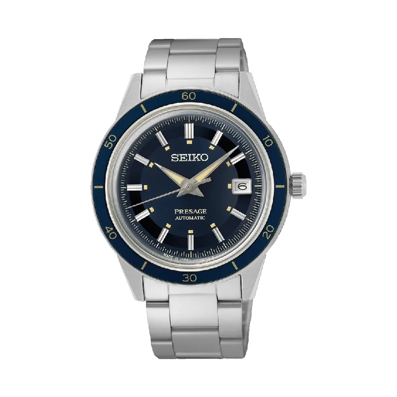 men's Seiko Presage watches -SEIKO PRESAGE SRPG05J1 STYLE 60S AUTOMATIC MEN WATCH