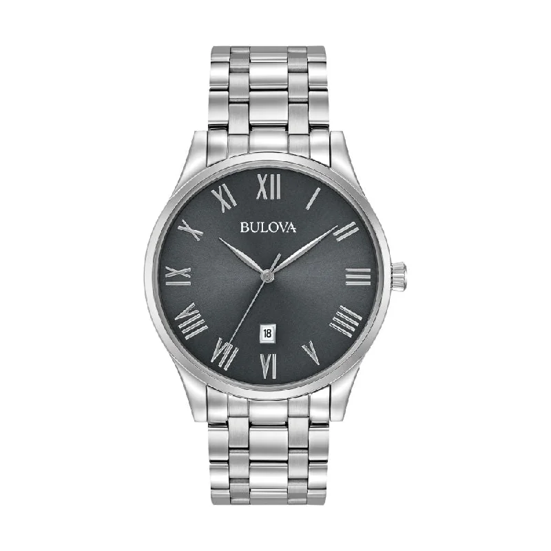 men's chronograph watches with durable design -Classic Grey Dial