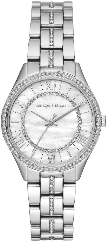 women's Michael Kors monogram engraving watches -Michael Kors Lauryn Ladies