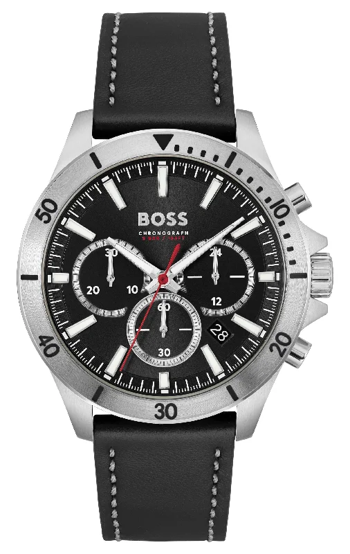 men's mechanical watches with Japanese SuperLuminova design -Boss Troper Mens D