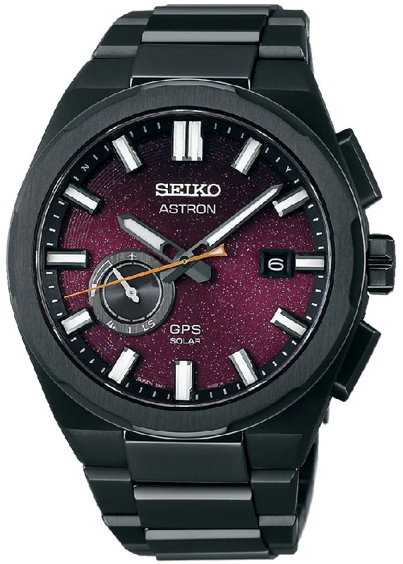 men's Seiko with compass function -Seiko Astron Yozakura Cherry Blossom by Night Limited Edition