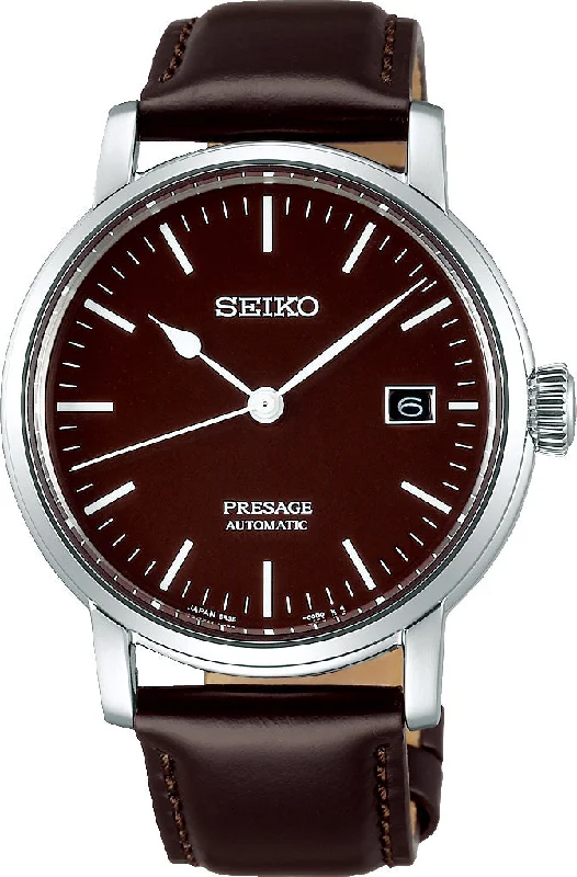 men's Seiko anti-reflective design watches -Seiko Presage Riki Watanabe Enamel Dial D