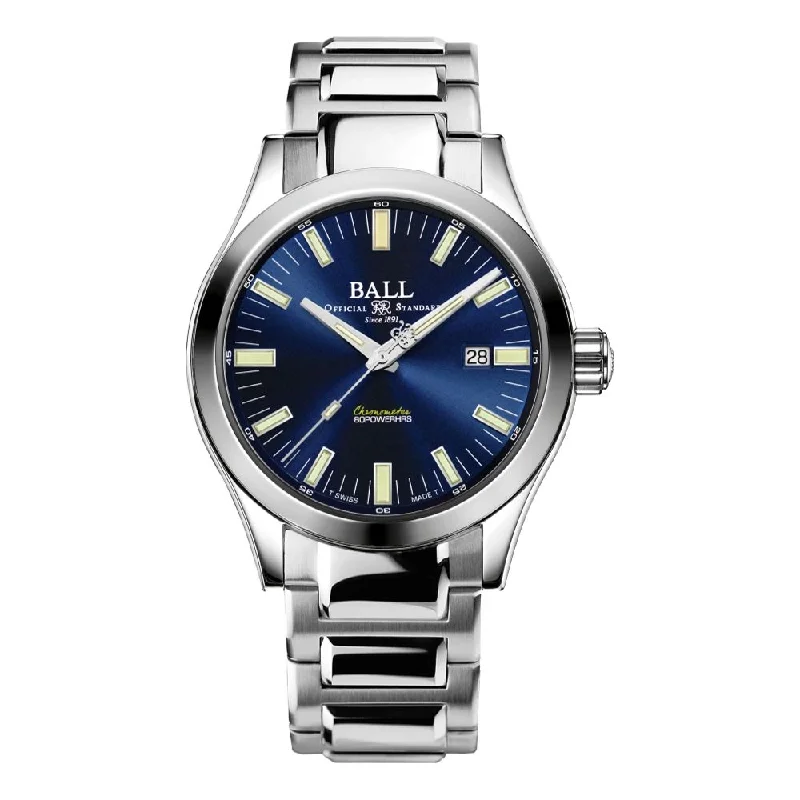 men's hand-wound field watches -Engineer M Marvelight Blue 43mm