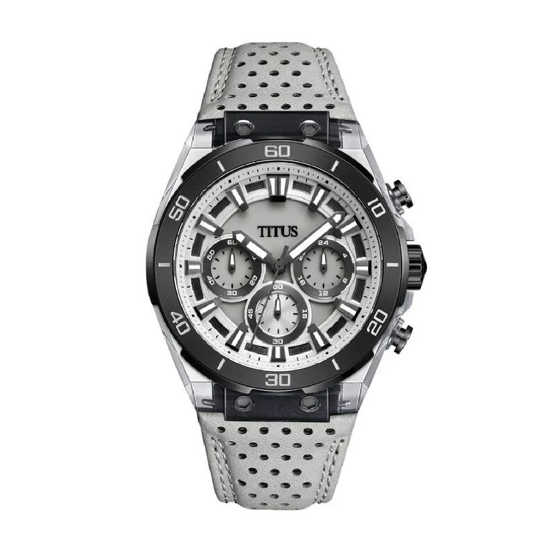 men's digital watches with monogram engraving style design -SOLVIL ET TITUS MODERNIST W06-03285-007 CHRONOGRAPH QUARTZ MEN WATCH