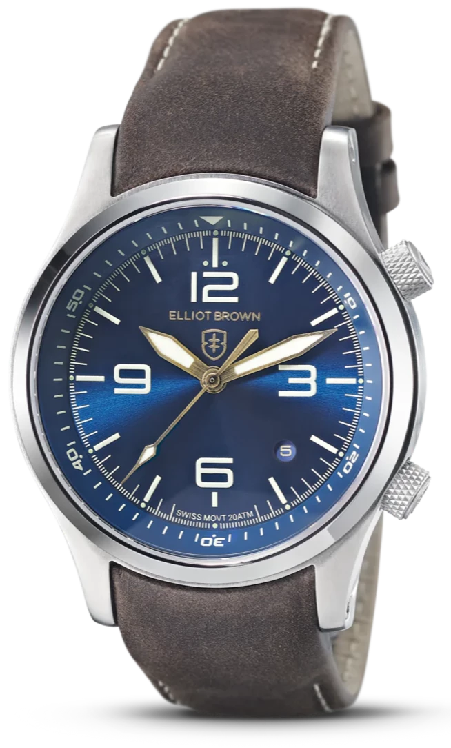 men's mechanical watches with dual time zone design -Elliot Brown Canford D