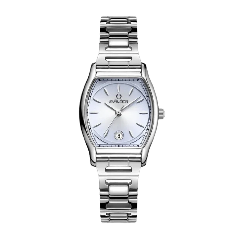 women's mechanical watches with sleek design -SOLVIL ET TITUS BARISTA W06-03326-006 3 HANDS DATE QUARTZ WOMEN WATCH