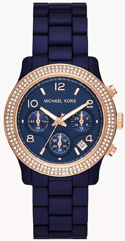 women's Michael Kors with nylon straps -Michael Kors Watch Runway Pave Ladies D