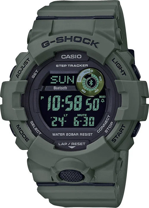 Mens Smart Watches World Time Display-G-Shock GBD-800 G-Squad Bluetooth Mens