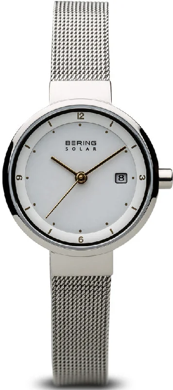 women's Bering minimalist design watches -Bering Watch Solar Ladies