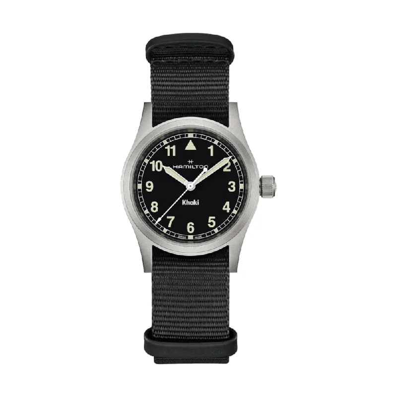 men's dive watches with sleek design -Khaki Field Quartz Black Dial, 33mm