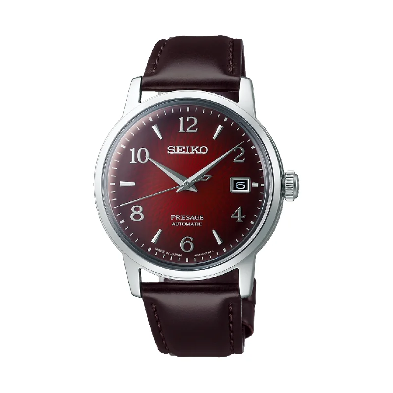 men's Seiko kinetic design watches -SEIKO PRESAGE SRPE41J1 COCKTAIL TIME "NEGRONI" AUTOMATIC MEN WATCH men's Seiko kinetic design watches -SEIKO PRESAGE SRPE41J1 COCKTAIL TIME "NEGRONI" AUTOMATIC MEN WATCH