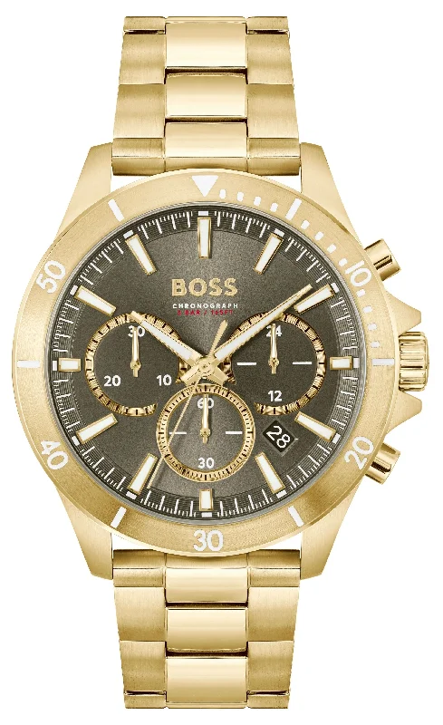 men's mechanical watches with Swiss SuperLuminova design -Boss Troper Mens