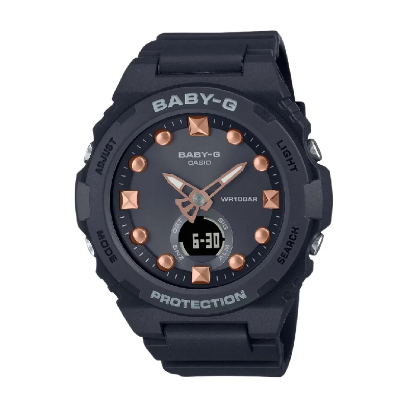 women's Casio analog watches -CASIO BABY-G BGA-320-1ADR BLACK WOMEN WATCH