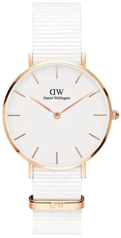 women's mechanical watches with flat design -Daniel Wellington Watch Petite Dover White 32mm