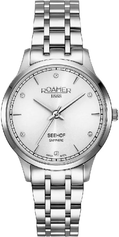 women's mechanical watches with phosphorescent display function -Roamer Watch Seehof Ladies women's mechanical watches with phosphorescent display function -Roamer Watch Seehof Ladies