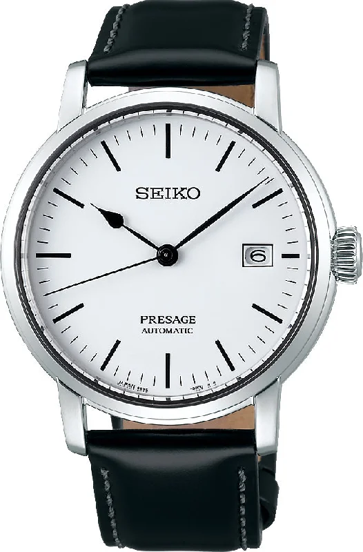 men's Seiko double-domed design watches -Seiko Presage Riki Watanabe Enamel Dial D