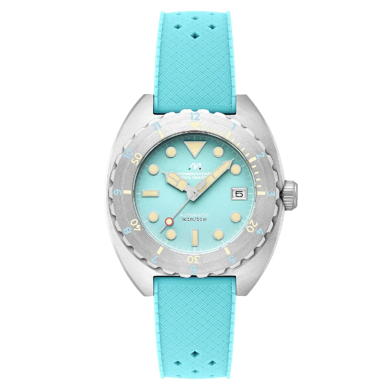 men's skeletonized watches with rotating bezel -Dominatore Del Mare Amalfi Automatic Sky Blue men's skeletonized watches with rotating bezel -Dominatore Del Mare Amalfi Automatic Sky Blue