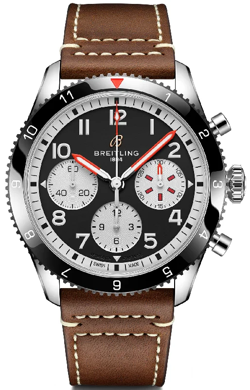 men's chronograph watches with logo engraving design -Breitling Classic AVI Chronograph 42 Mosquito men's chronograph watches with logo engraving design -Breitling Classic AVI Chronograph 42 Mosquito