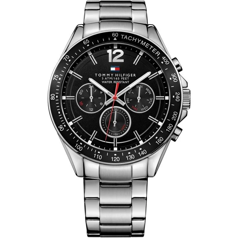 Men's International Brand Design Dress Watches-Tommy Hilfiger 1791104 Men's Black Chronograph Watch Men's International Brand Design Dress Watches-Tommy Hilfiger 1791104 Men's Black Chronograph Watch