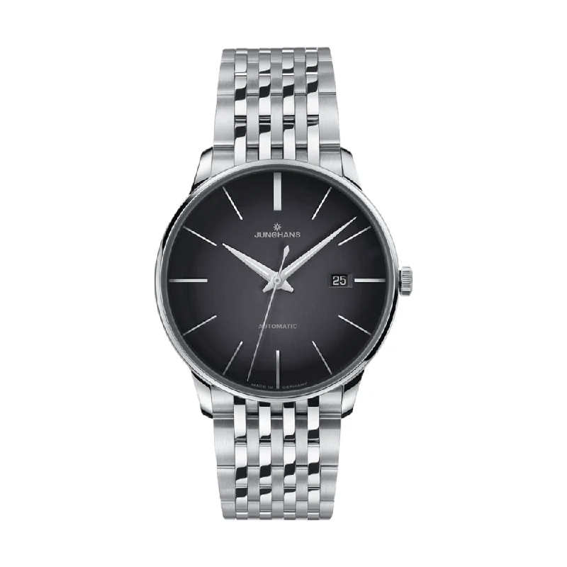 men's leather strap pilot watches -Meister Automatic Dark Grey Dial