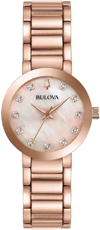 women's Bulova quartz watches -Bulova Futuro Diamond Ladies