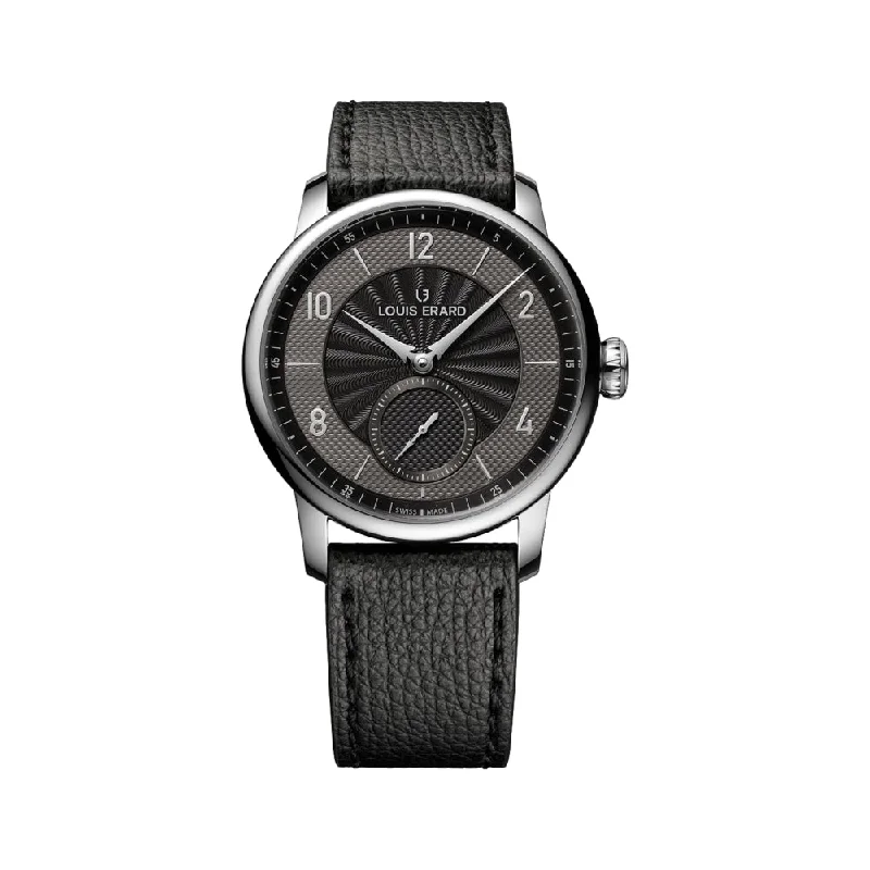 men's functional dive watches -Excellence Petite Seconde Guilloché Anthracite Black