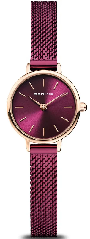 women's Bering C3 SuperLuminova design watches -Bering Classic Rose Gold Ladies