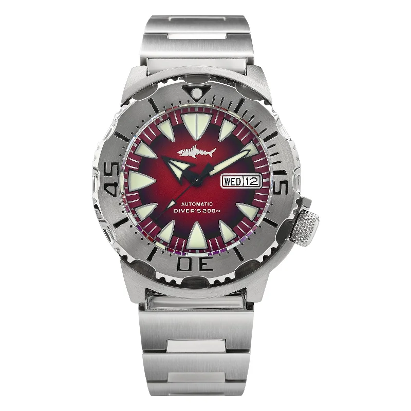 men's dive watches with perpetual calendar style -Heimdallr Sharkey OceanMonster Dive Watch