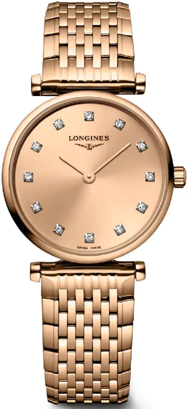 women's Longines triple time zone design watches -Longines La Grande Classique De Longines Ladies