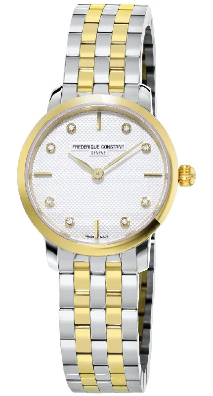 women's mechanical watches with phosphorescent design -Frederique Constant Watch Slim Line Ladies