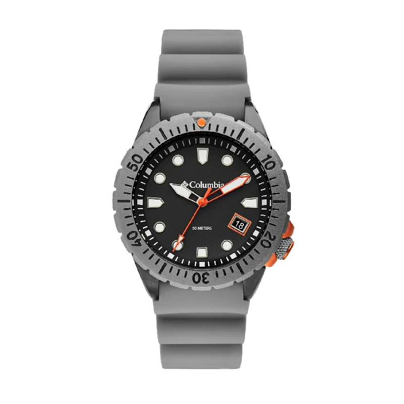 Unisex Casual Wear Style Watches-Columbia Grey Pacific Outlander Watch CSC04-002
