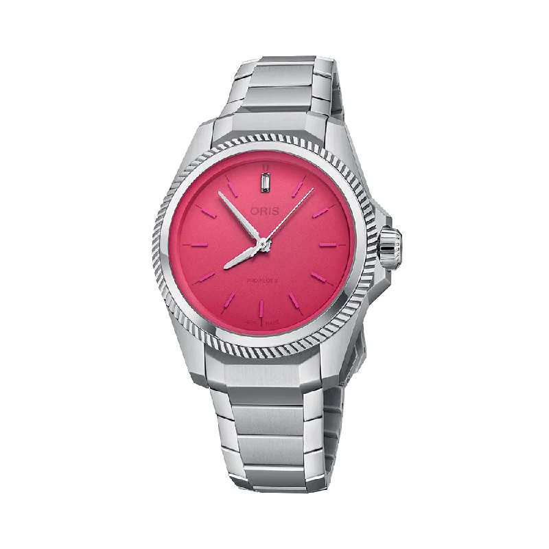 men's pilot watches with 24-hour design -ProPilot X Miss Piggy Edition 34mm - Pink on Bracelet men's pilot watches with 24-hour design -ProPilot X Miss Piggy Edition 34mm - Pink on Bracelet