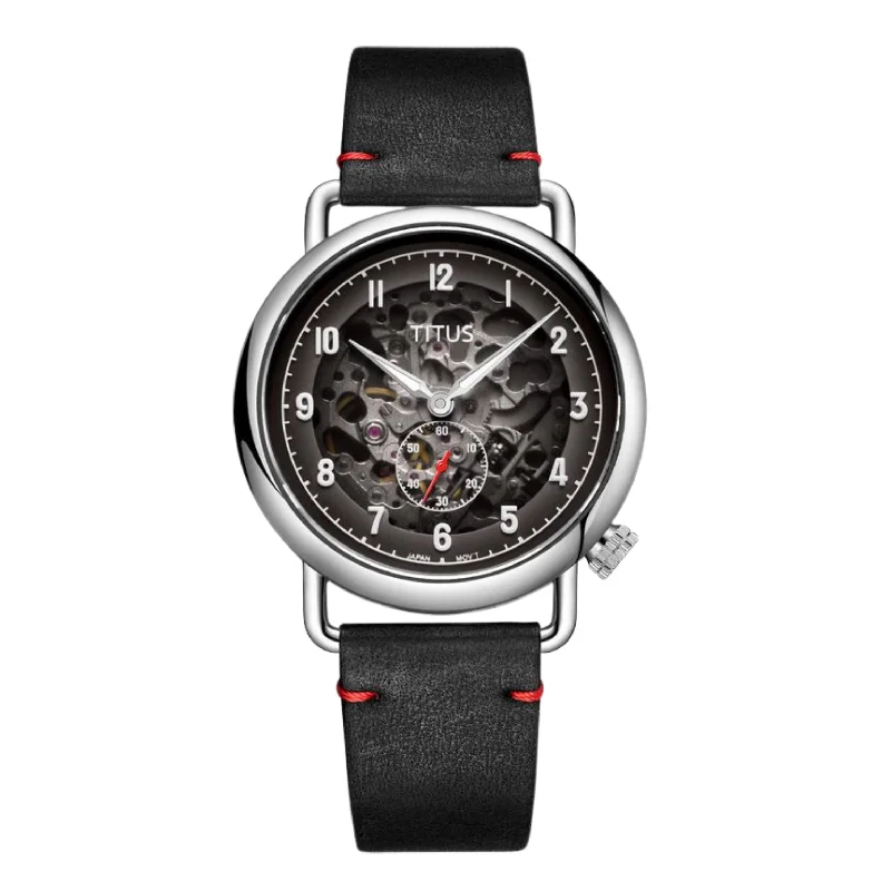men's Seiko water-resistant watches -SOLVIL ET TITUS CLASSIC W06-03299-001 3 HANDS AUTOMATIC MEN WATCH